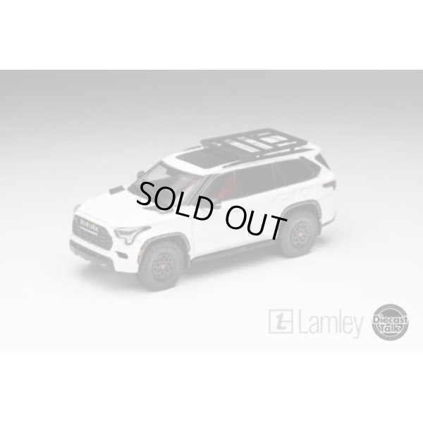 画像2: Gaincorp Products 1/64 Toyota Sequoia TRD PRO Ice Cap White DiecastTalk x Lamley特注品