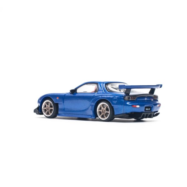 画像2: POP RACE 1/64 MAZDA RX-7 (FD3S) RE-AMEMIYA WIDEBODY METALLIC BLUE