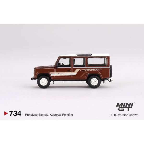 画像4: MINI GT 1/64 Land Rover Defender 110 1985 County Station Wagon Russet Brown (RHD)