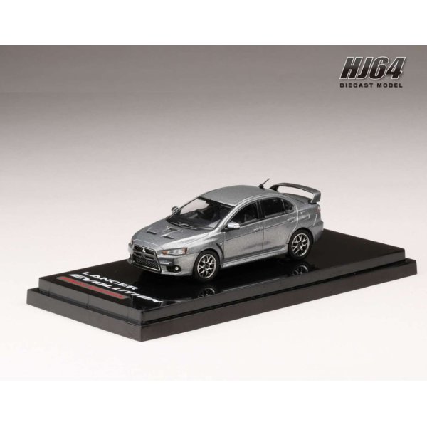 画像2: Hobby JAPAN 1/64 Mitsubishi Lancer Evolution X FINAL EDITION Titanium Gray Metallic with Engine Display Model