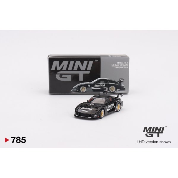 画像1: MINI GT 1/64 Mazda RX-7 LB-Super Silhouette Liberty Walk Black (RHD)