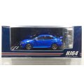 Hobby JAPAN 1/64 Mitsubishi Lancer Evolution X FINAL EDITION Lightning Blue Mica with Engine Display Model 