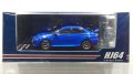 Hobby JAPAN 1/64 Mitsubishi Lancer Evolution X FINAL EDITION Lightning Blue Mica with Engine Display Model 