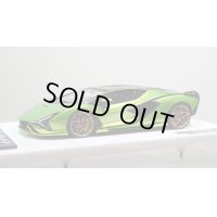 EIDOLON 1/43 Lamborghini Sian FKP 37 2019 with Stripe Giallo Verde Pearl Limited 35 pcs.