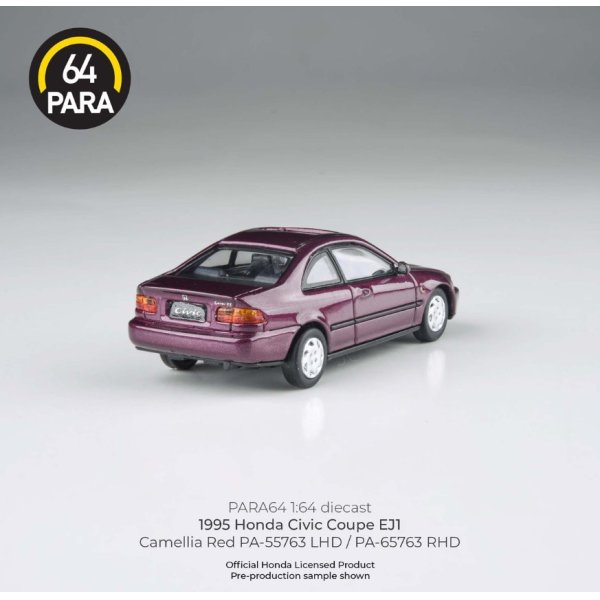 画像4: PARAGON 1/64 Honda Civic Coupe EJ1 1995 Camellia Red RHD