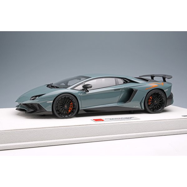 画像1: EIDOLON 1/18 Lamborghini Aventador LP750-4 SV 2015 Grigio Telesto (Orange Large SV Logo) Limited 50 pcs.