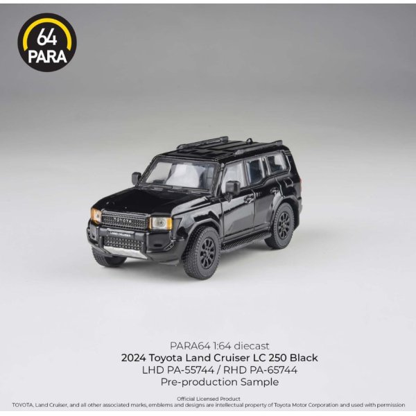 画像4: PARAGON 1/64 Toyota Land Cruiser 250 2024 Black RHD