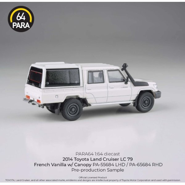 画像2: PARAGON 1/64 Toyota Land Cruiser 79 French Vanilla with Canopy RHD