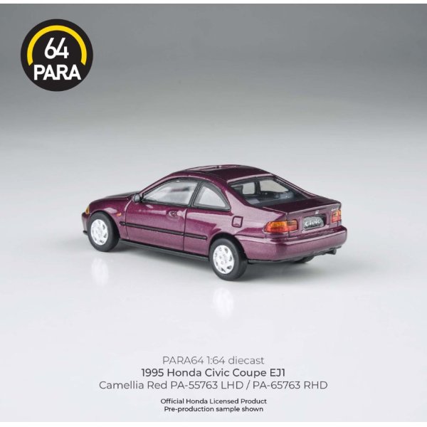 画像2: PARAGON 1/64 Honda Civic Coupe EJ1 1995 Camellia Red RHD