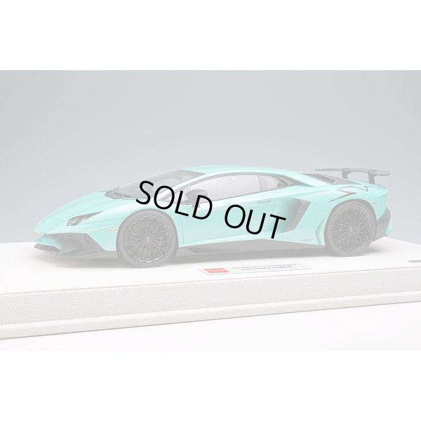 画像1: EIDOLON 1/18 Lamborghini Aventador LP750-4 SV 2015 Pearl Mint Green (Black Large SV Logo) Limited 50 pcs.