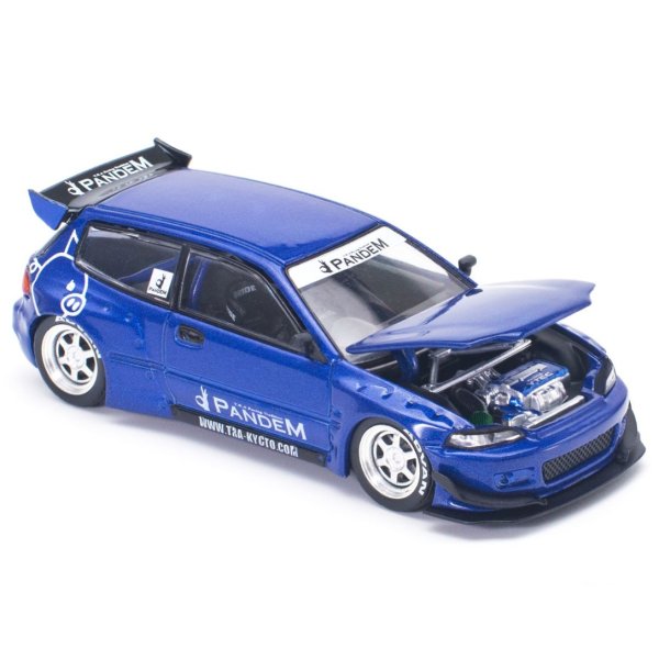 画像2: POP RACE 1/64 PANDEM CIVIC EG6 v1.5 METALLIC BLUE