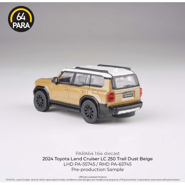 画像2: PARAGON 1/64 Toyota Land Cruiser 250 2024 Trail Dust Beige RHD