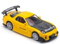 POP RACE 1/64 MAZDA RX-7 (FD3S) RE-AMEMIYA WIDEBODY YELLOW