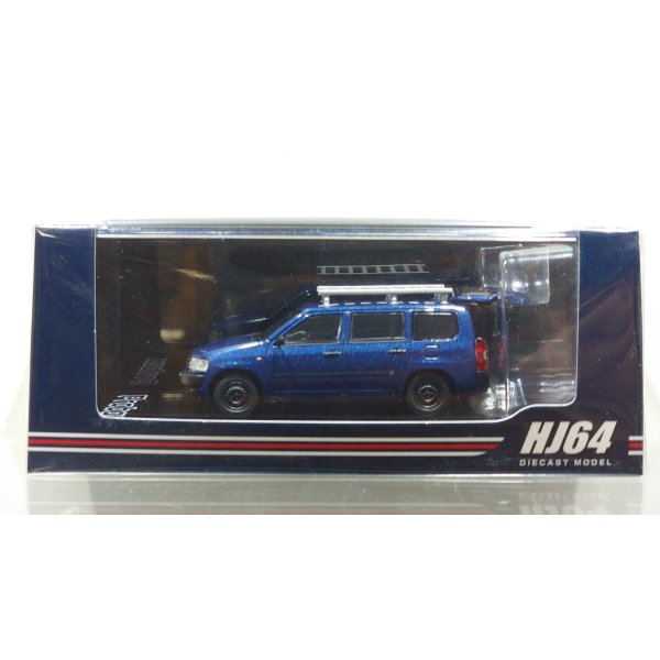 画像1: Hobby JAPAN 1/64 Toyota Probox Custom Version / Roof Carrier Dark Blue Mica