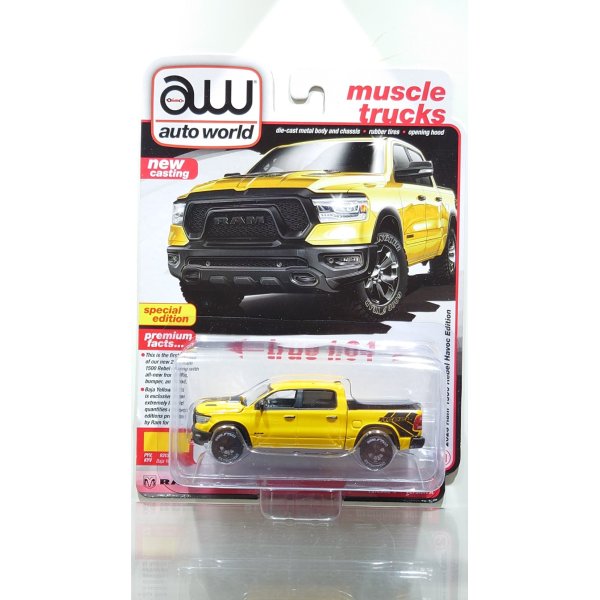 画像1: auto world 1/64 2023 Dodge Ram River Havoc Edition Baja Yellow / Graphics