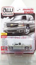 auto world 1/64 2006 Chevy Silverado SS Fine Silver Birch