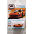 auto world 1/64 2019 Chevy Corvette Z06 Sebring Orange/Black