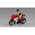 CM MODEL 1/64 MV Agusta Superveloce 800 Red with Showgirl