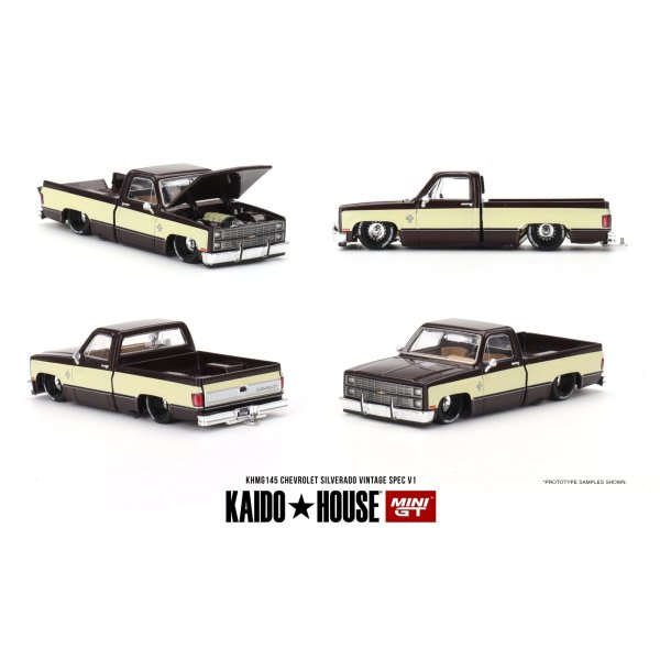 画像1: MINI GT 1/64 Chevrolet Silverado KAIDO Vintage Spec V1 (LHD)