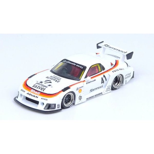 画像2: INNO Models 1/64 Mazda RX7 (FD3S) LB-WORKS Super Silhouette White