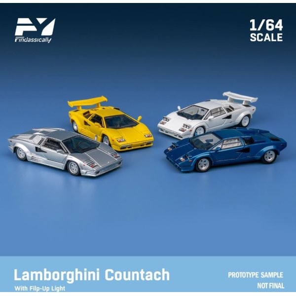 画像4: Finclassically 1/64 Countach 25th Anniversary Edition Silver