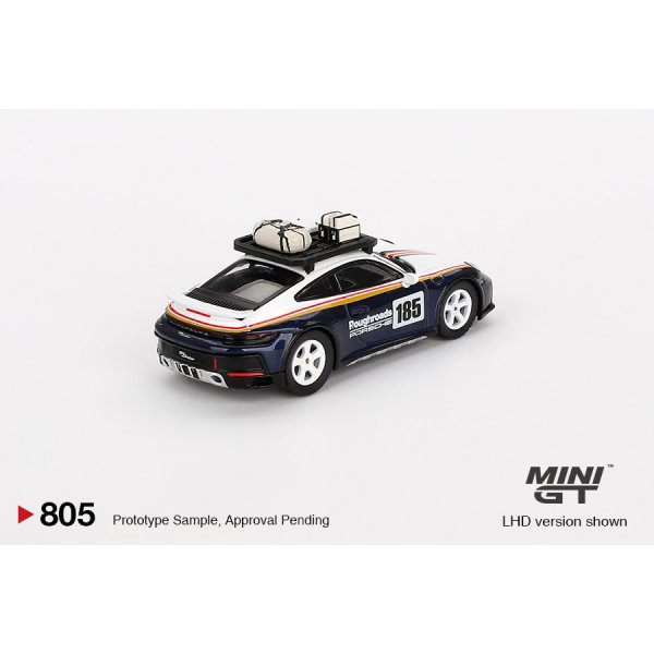 画像2: MINI GT 1/64 Porsche 911 Dakar Rally Design Package White/Gentian Blue Metallic (LHD)