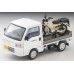 画像1: TOMYTEC 1/64 Limited Vintage NEO Honda Acty Truck (White) バイク店仕様  ホンダ CT125・ハンターカブ付 (1)