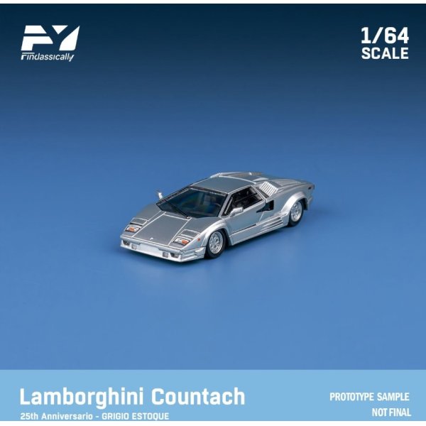 画像1: Finclassically 1/64 Countach 25th Anniversary Edition Silver