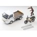 画像9: TOMYTEC 1/64 Limited Vintage NEO Honda Acty Truck (White) バイク店仕様  ホンダ CT125・ハンターカブ付