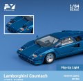 Finclassically 1/64 Countach LP5000 S blue without tail wing