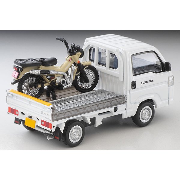 画像2: TOMYTEC 1/64 Limited Vintage NEO Honda Acty Truck (White) バイク店仕様  ホンダ CT125・ハンターカブ付