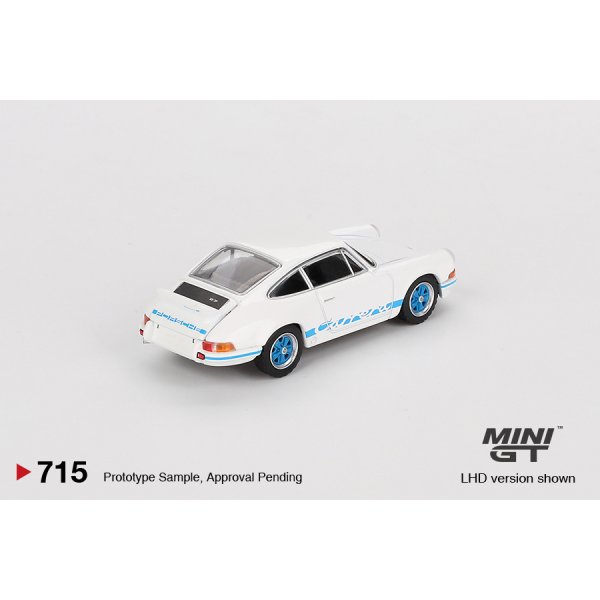 画像3: MINI GT 1/64 Porsche 911 Carrera RS 2.7 Grand Prix White/Blue Livery (LHD)