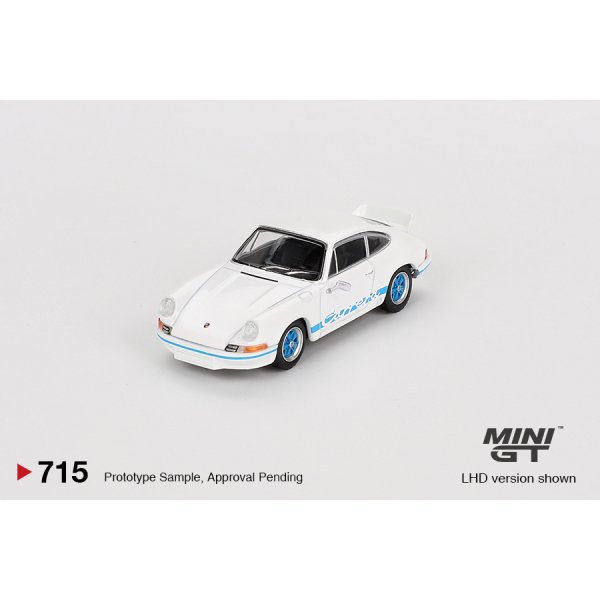 画像2: MINI GT 1/64 Porsche 911 Carrera RS 2.7 Grand Prix White/Blue Livery (LHD)