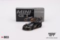 MINI GT 1/64 Lamborghini Aventador SVJ 63 Roadster Nero Aldebaran (Black) (LHD)