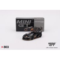 MINI GT 1/64 Lamborghini Aventador SVJ 63 Roadster Nero Aldebaran (Black) (RHD)