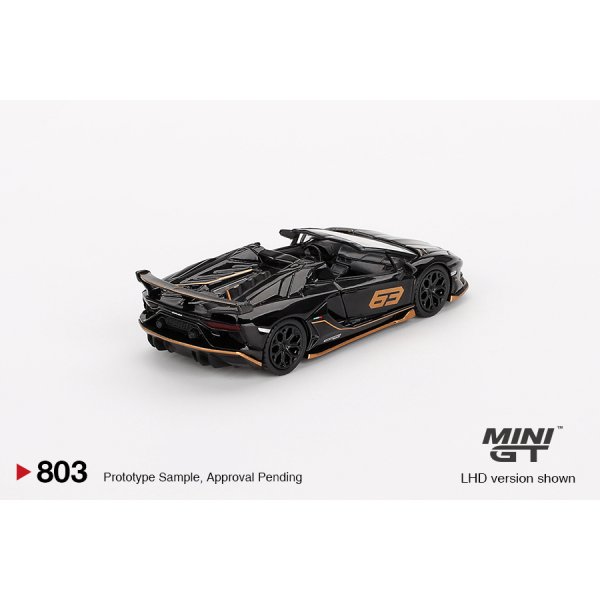 画像3: MINI GT 1/64 Lamborghini Aventador SVJ 63 Roadster Nero Aldebaran (Black) (RHD)