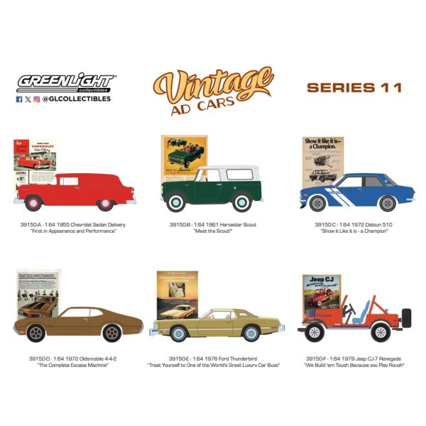 画像1: GREEN LiGHT 1/64 Vintage Ad Cars Series 11