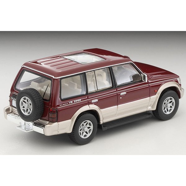 画像2: TOMYTEC 1/64 Limited Vintage NEO Mitsubishi Pajero Mid Roof Wide VR (Red/Beige) '96