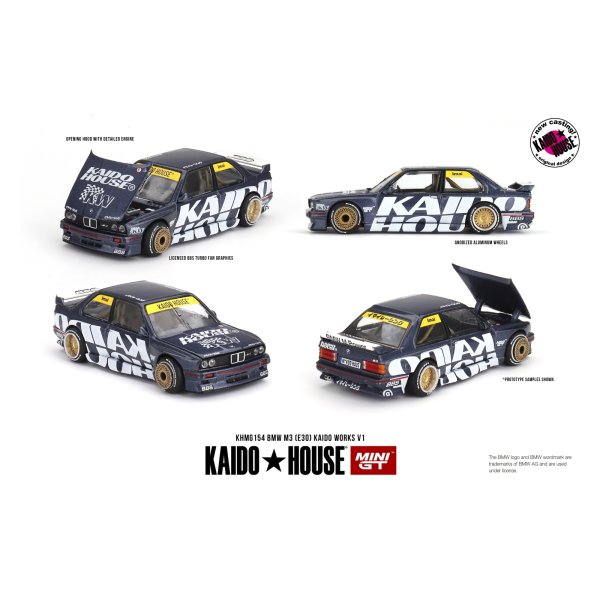 画像1: MINI GT 1/64 BMW M3 (E30) Kaido Works V1 (LHD)