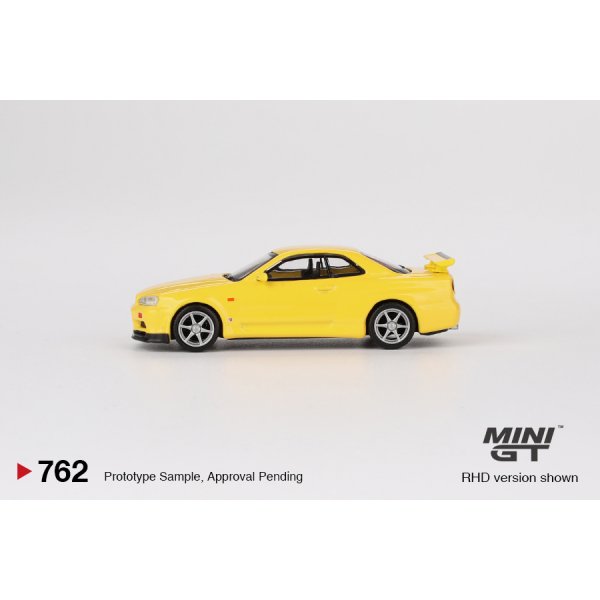 画像4: MINI GT 1/64 Nissan Skyline GT-R R34 V-Spec Lighting Yellow (RHD)