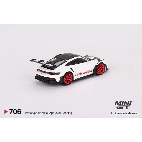 画像3: MINI GT 1/64 Porsche 911 (992) GT3 RS Weissach Package White w/Pyro Red (RHD)