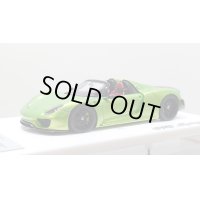 EIDOLON 1/43 Porsche 918 Spyder weissach package 2011 Giallo Verde Pearl Limited 35 pcs.