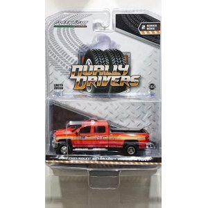 画像: GREEN LiGHT 1:64 Dually Drivers Series 2 '18 Chevrolet Silverado 3500 Dually FDNY (The Official Fire Department City of New York)