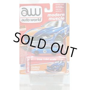 画像: auto world 1:64 Premium 64 Release 11-B '17 Ford Mustang GT Dark Blue w/GULF Graphic