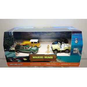 画像: GREEN LiGHT 1:64 Multi-Car Dioramas "Waikiki Beach Summer Bash"