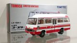 画像: TOMYTEC 1/64 Limited Vintage Toyota Coaster High Roof Deluxe White / Red