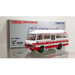 画像: TOMYTEC 1/64 Limited Vintage Toyota Coaster High Roof Deluxe White / Red