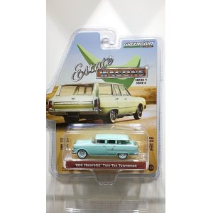 画像: GREEN LiGHT 1/64 Estate Wagon Series 4 '55 Chevrolet Tow-Ten Townsman - Sea Mist Green