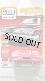 画像: auto world Premium 2020 Release 1B 1/64 '62 Chevy Impala SS Roman Red