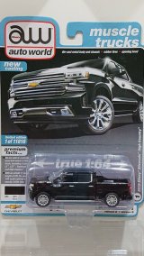 画像: auto world 1/64 '19 Chevrolet Silverado High Country in Gloss Black